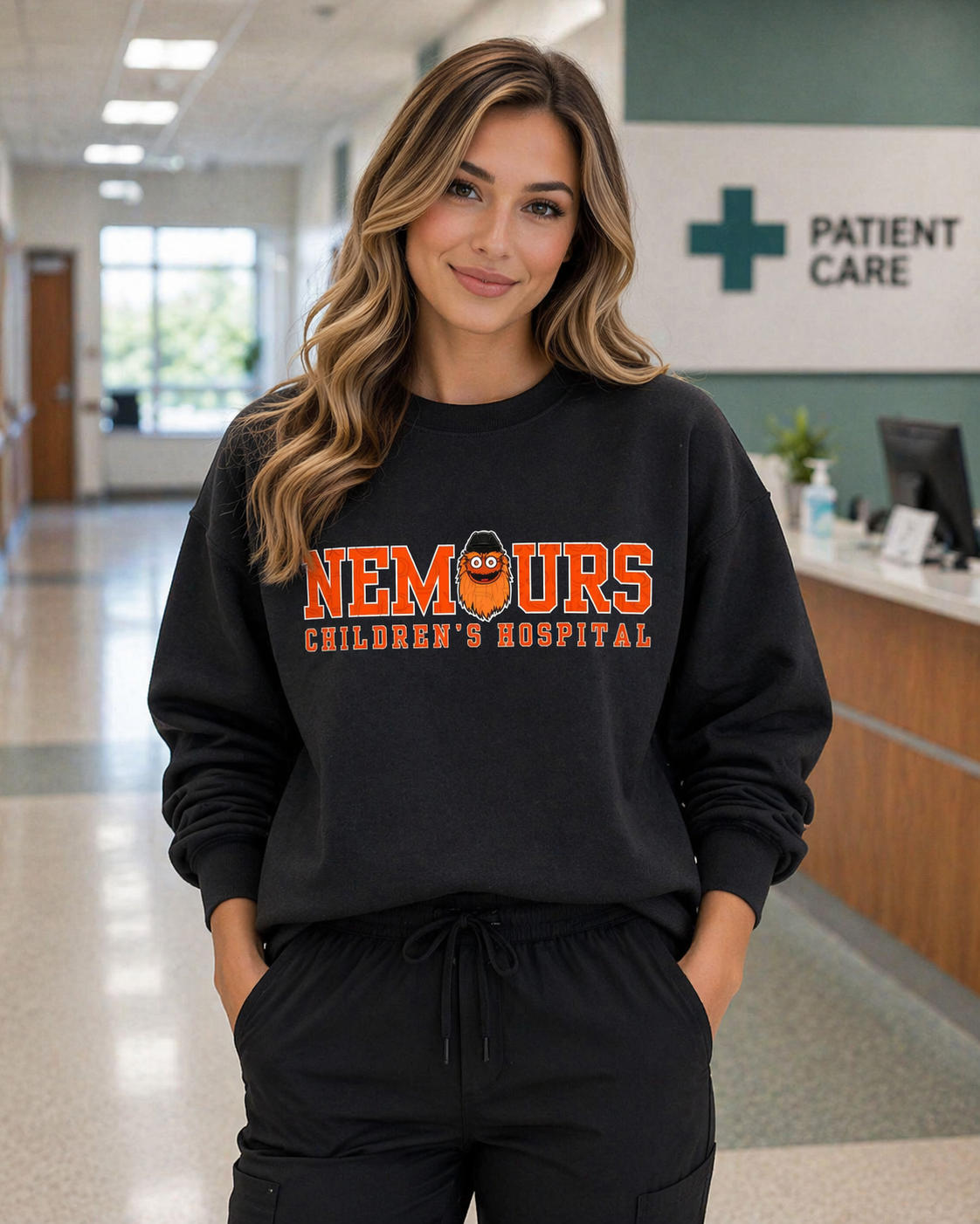 Nemours Children’s Hospital Gritty Head Shirt, Crewneck Sweatshirt, Hoodie| Healthcare Worker Apparel