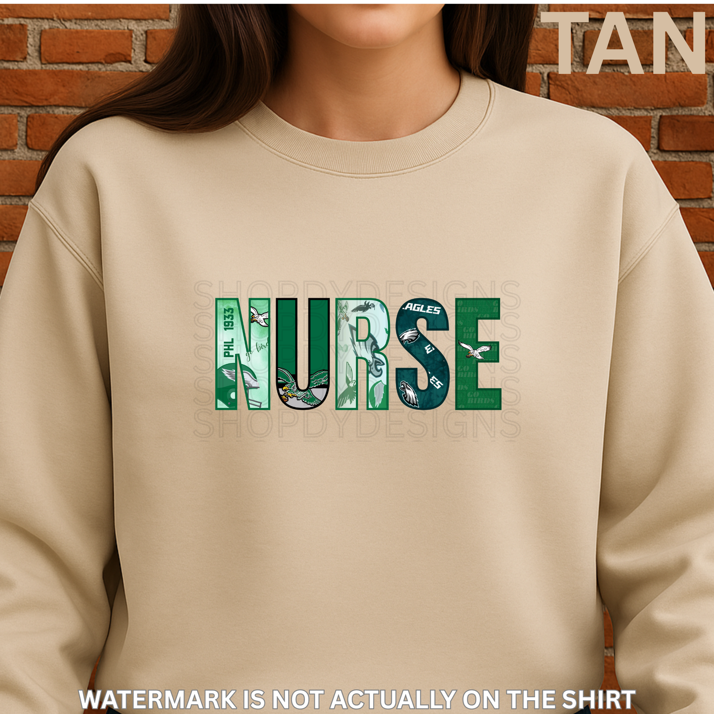 NURSE “First Down” Philadelphia Football Inspired T-Shirt, Crewneck Sweatshirt & Hoodie