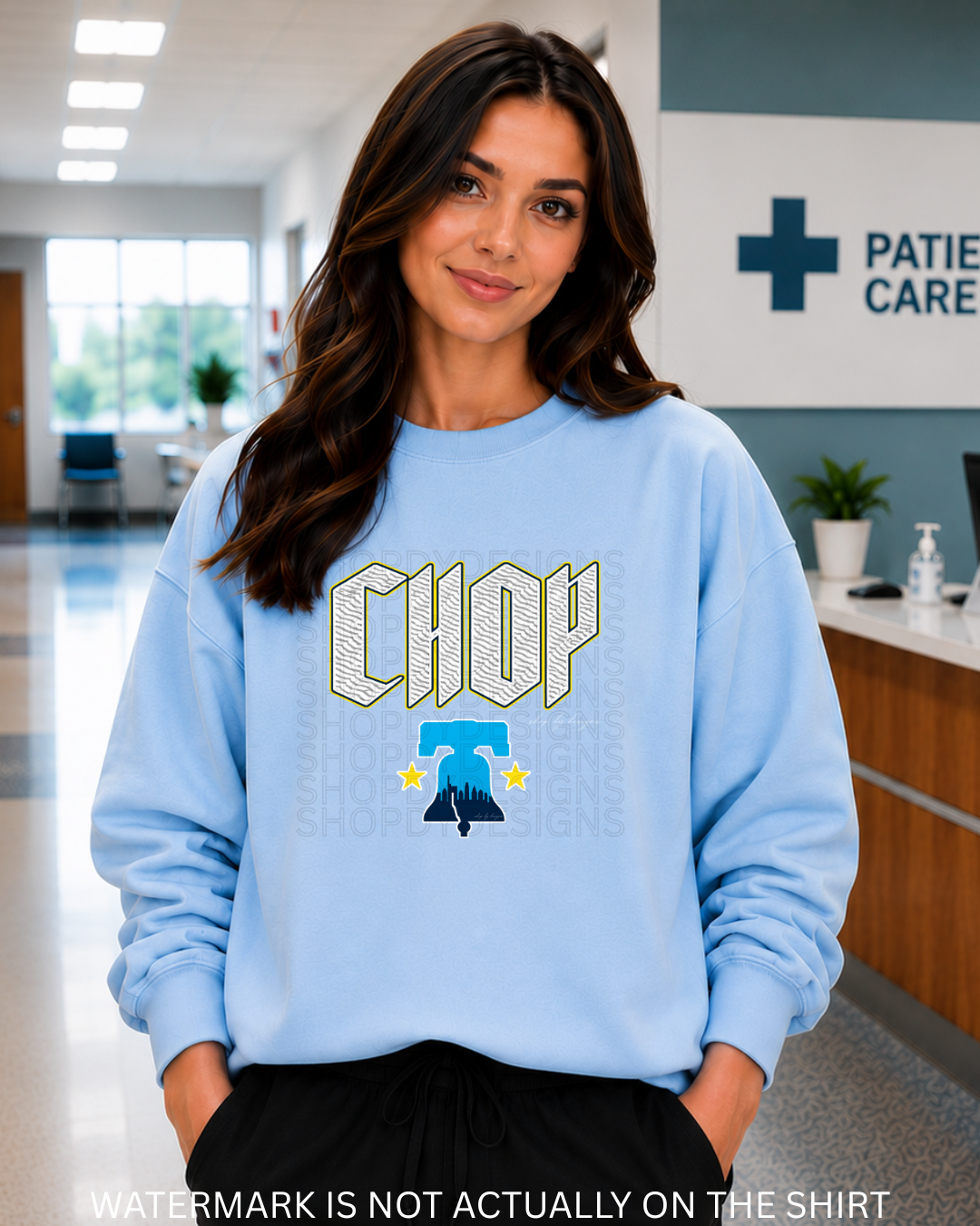 CHOP Philly Baseball City Connect Inspired Shirt | Philadelphia Fan T-Shirt, Crewneck, Hoodie
