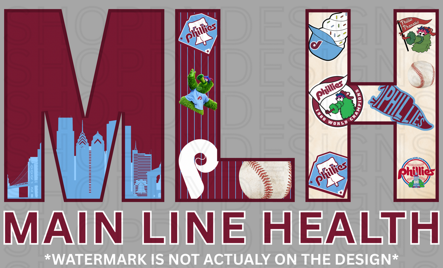 Main Line Health MLH “The Dugout” Shirt - Unique Phillies Inspired T-Shirt/Crewneck/Hoodie