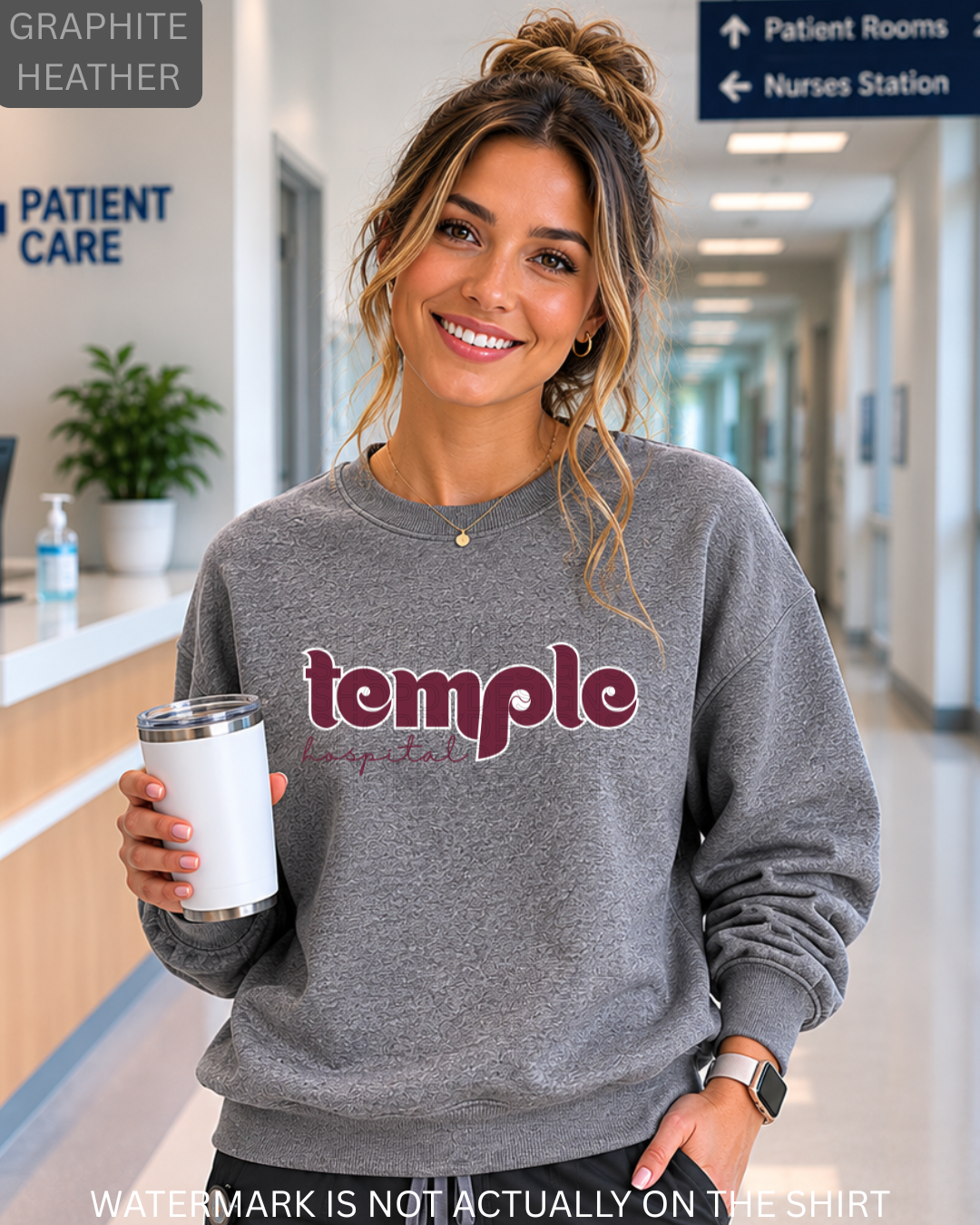 Temple Hospital Vintage Philadelphia Baseball Inspired T-Shirt, Sweatshirt & Hoodie